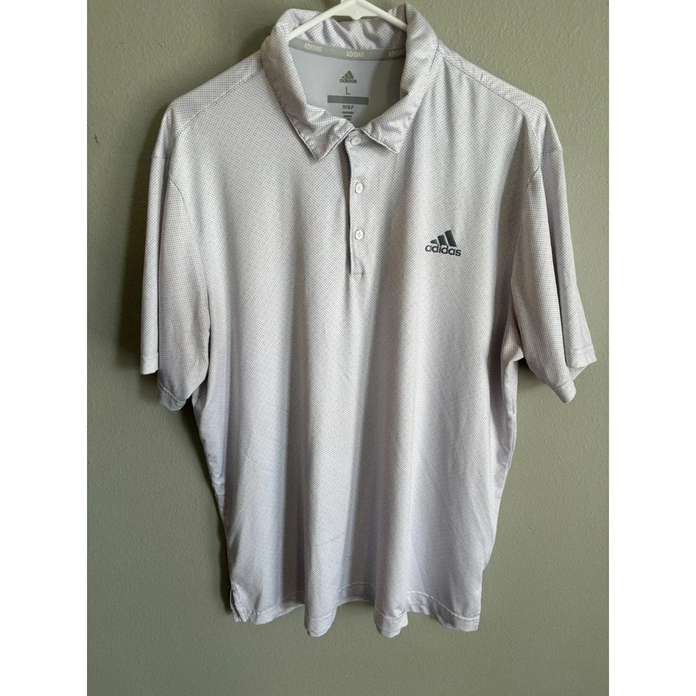 Adidas Mens Gray Short‎ Sleeve Classic Look Size L